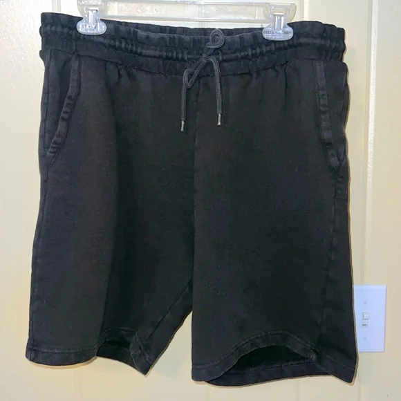 H&M Black Drawstring Cotton Shorts Size XL - Picture 2 of 13